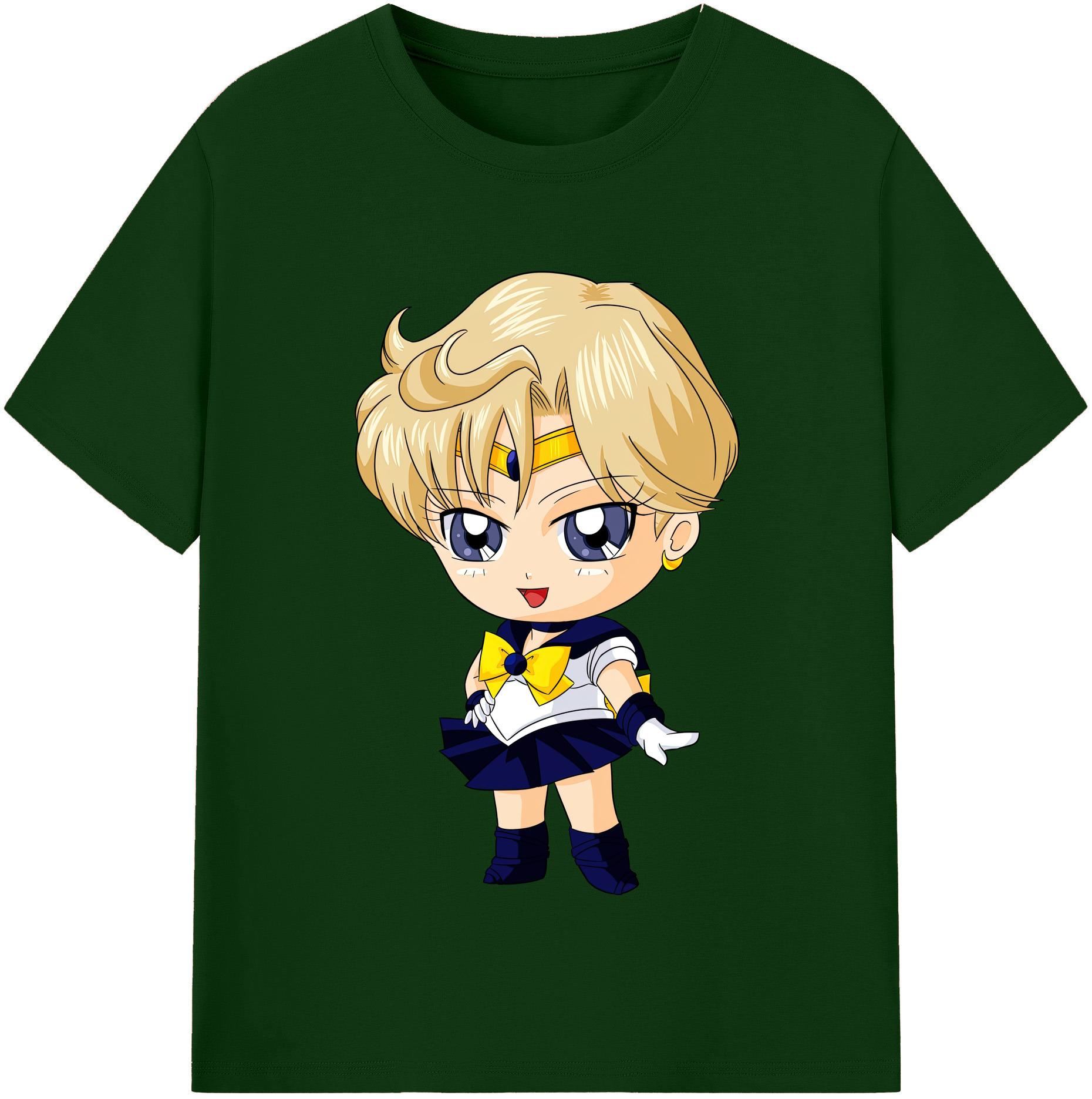 （画像用） 美少女戦士セーラームーン 天王はるか Sailor Moon Tenoh Haruka 綿100％半袖Tシャツ（フロントプリント）